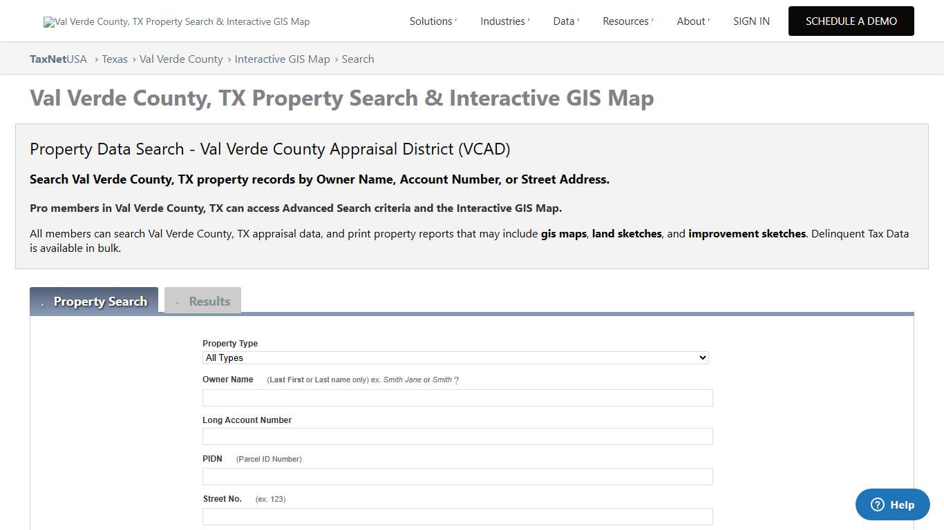 Val Verde County, TX Property Search & Interactive GIS Map