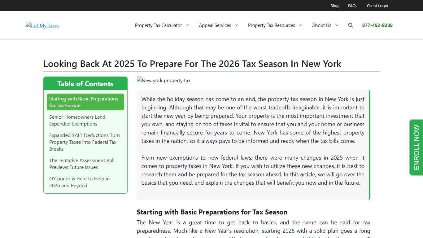 New York Property Tax Changes for 2026 | O'Connor